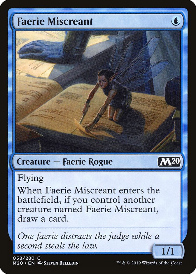 Faerie Miscreant [Core Set 2020] | Exor Games Dartmouth