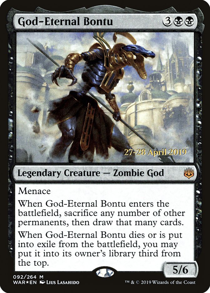 God-Eternal Bontu  [War of the Spark Prerelease Promos] | Exor Games Dartmouth