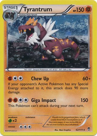 Tyrantrum (62/111) (Cosmos Holo) [XY: Furious Fists] | Exor Games Dartmouth