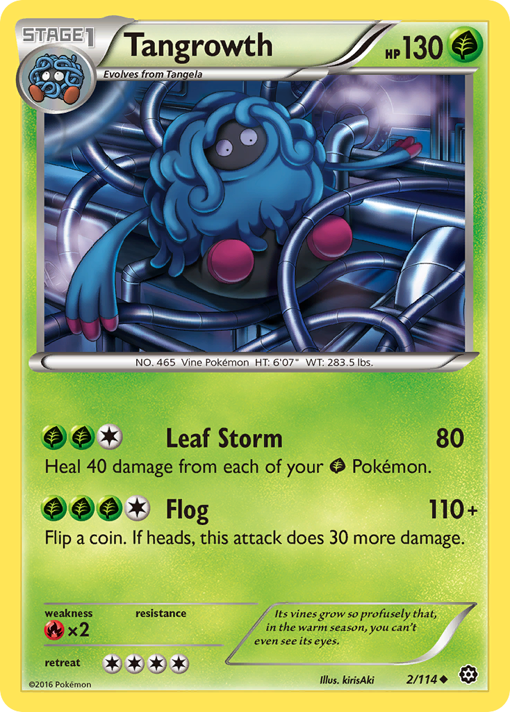 Tangrowth (2/114) [XY: Steam Siege] | Exor Games Dartmouth