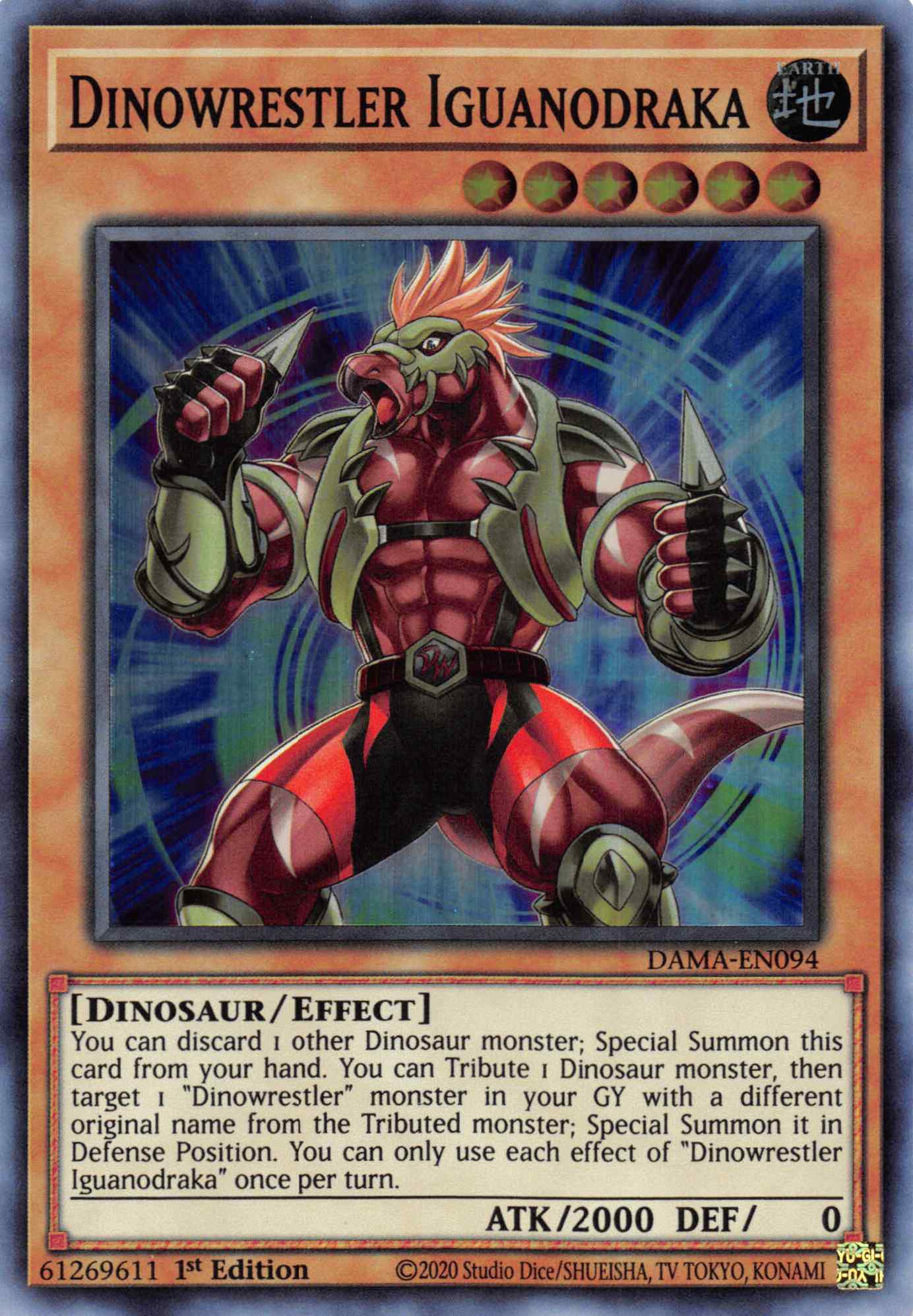 Dinowrestler Iguanodraka [DAMA-EN094] Super Rare | Exor Games Dartmouth