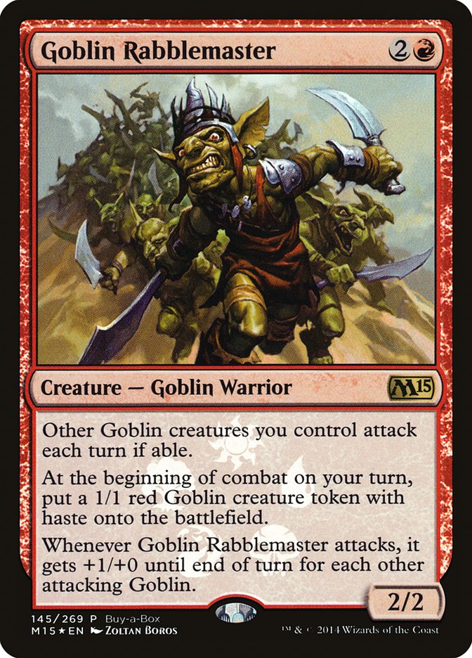 Goblin Rabblemaster (Buy-A-Box) [Magic 2015 Promos] | Exor Games Dartmouth