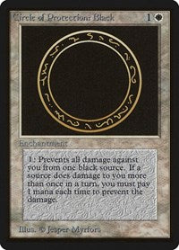 Circle of Protection: Black [Limited Edition Beta] | Exor Games Dartmouth