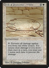 Circle of Protection: White [Limited Edition Beta] | Exor Games Dartmouth