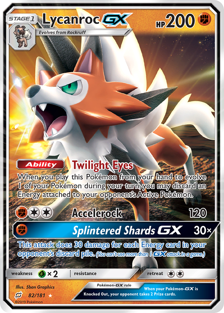 Lycanroc GX (82/181) [Sun & Moon: Team Up] | Exor Games Dartmouth