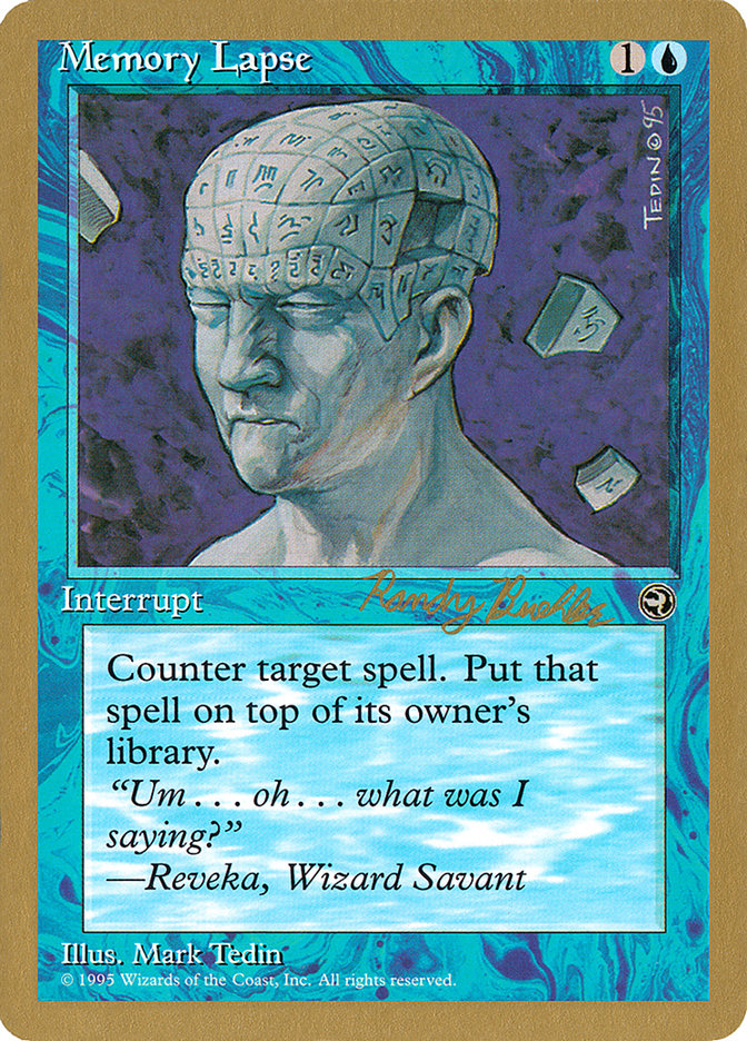 Memory Lapse (Randy Buehler) [World Championship Decks 1998] | Exor Games Dartmouth