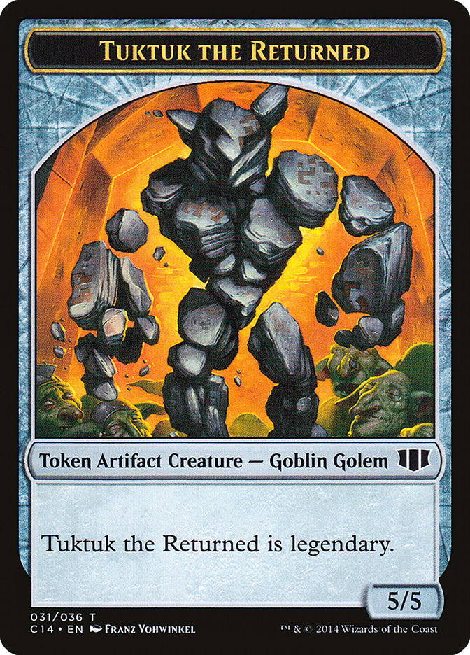 Daretti, Scrap Savant Emblem // Tuktuk the Returned Double-sided Token [Commander 2014 Tokens] | Exor Games Dartmouth