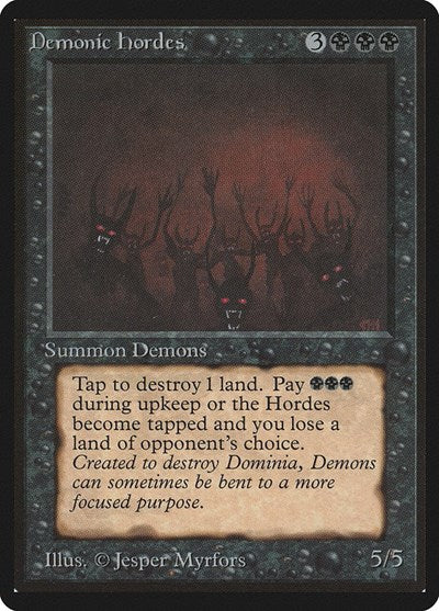 Demonic Hordes [Limited Edition Beta] | Exor Games Dartmouth