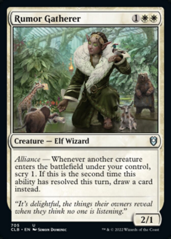 Rumor Gatherer [Commander Legends: Battle for Baldur's Gate] | Exor Games Dartmouth