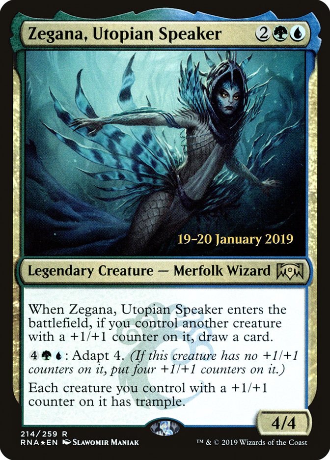 Zegana, Utopian Speaker [Ravnica Allegiance Prerelease Promos] | Exor Games Dartmouth