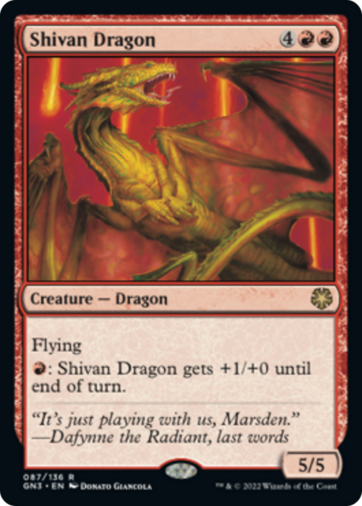 Shivan Dragon [Game Night: Free-for-All] | Exor Games Dartmouth