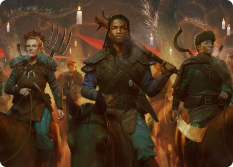 Candlelit Cavalry Art Card [Innistrad: Midnight Hunt Art Series] | Exor Games Dartmouth