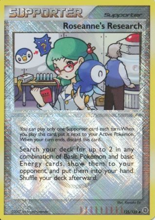 Roseanne's Research (125/132) (League Promos) [Diamond & Pearl: Secret Wonders] | Exor Games Dartmouth