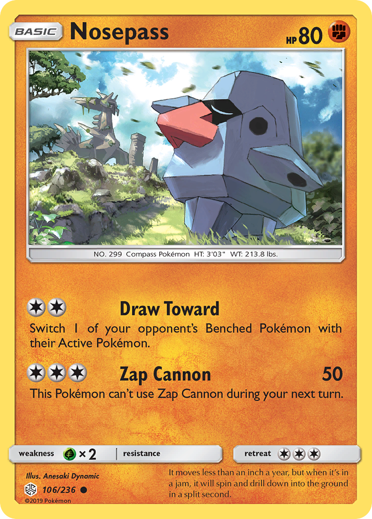 Nosepass (106/236) [Sun & Moon: Cosmic Eclipse] | Exor Games Dartmouth
