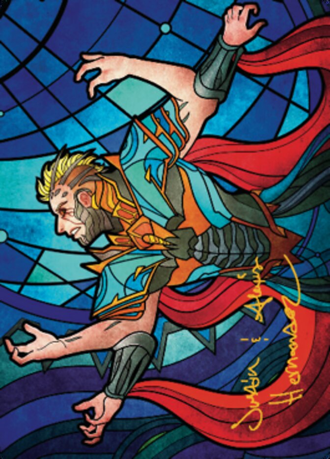 Ertai Resurrected Art Card 2 (Gold-Stamped Signature) [Dominaria United Art Series] | Exor Games Dartmouth