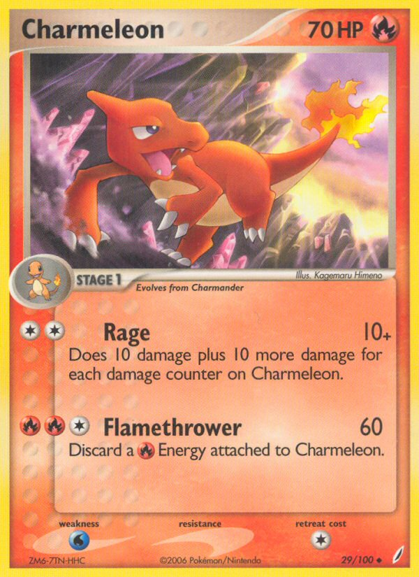 Charmeleon (29/100) [EX: Crystal Guardians] | Exor Games Dartmouth