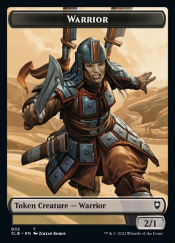 Warrior // Inkling Double-sided Token [Commander Legends: Battle for Baldur's Gate Tokens] | Exor Games Dartmouth