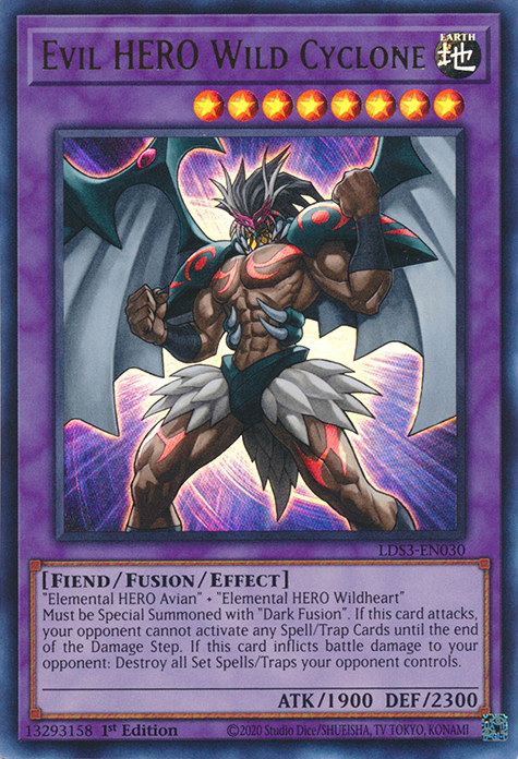 Evil HERO Wild Cyclone [LDS3-EN030] Ultra Rare | Exor Games Dartmouth