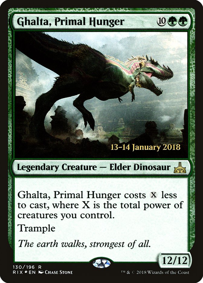 Ghalta, Primal Hunger [Rivals of Ixalan Prerelease Promos] | Exor Games Dartmouth