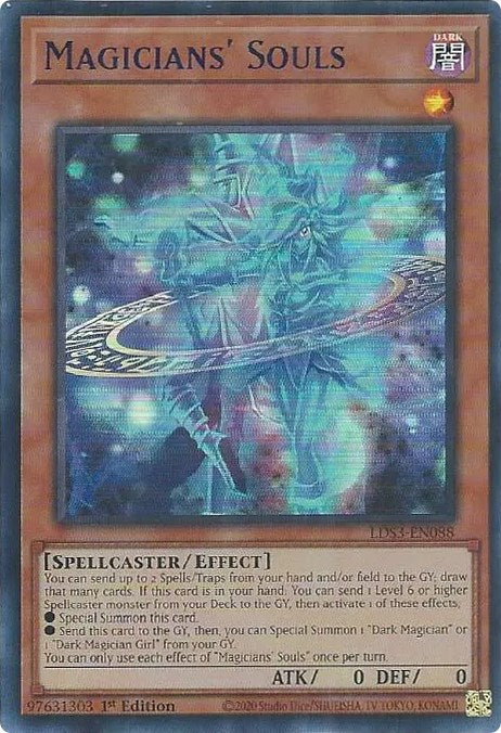 Magicians' Souls (Blue) [LDS3-EN088] Ultra Rare | Exor Games Dartmouth