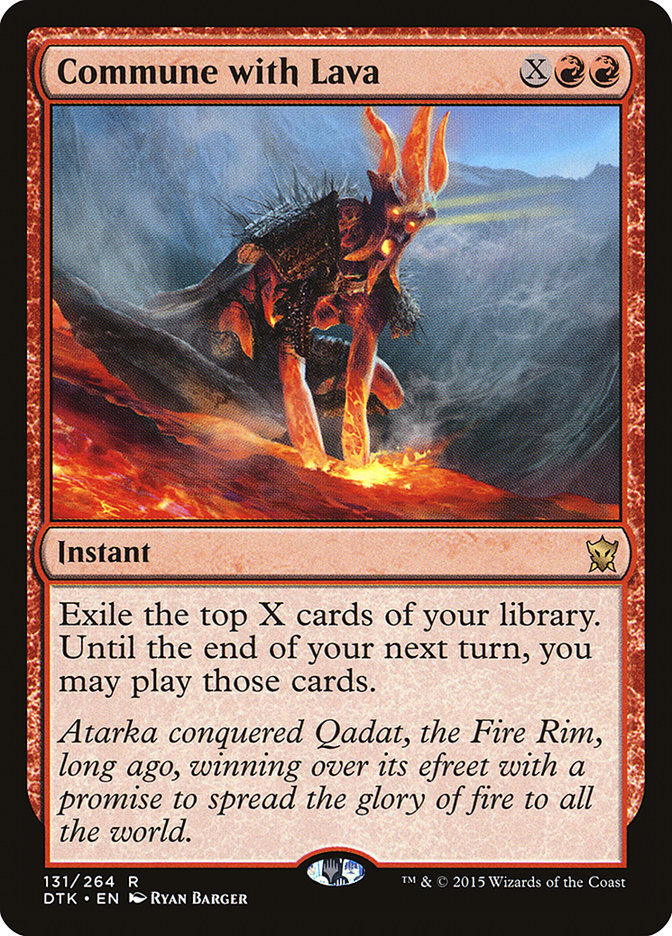 Commune with Lava [Dragons of Tarkir] | Exor Games Dartmouth
