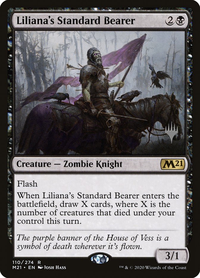 Liliana's Standard Bearer (Promo Pack) [Core Set 2021 Promos] | Exor Games Dartmouth