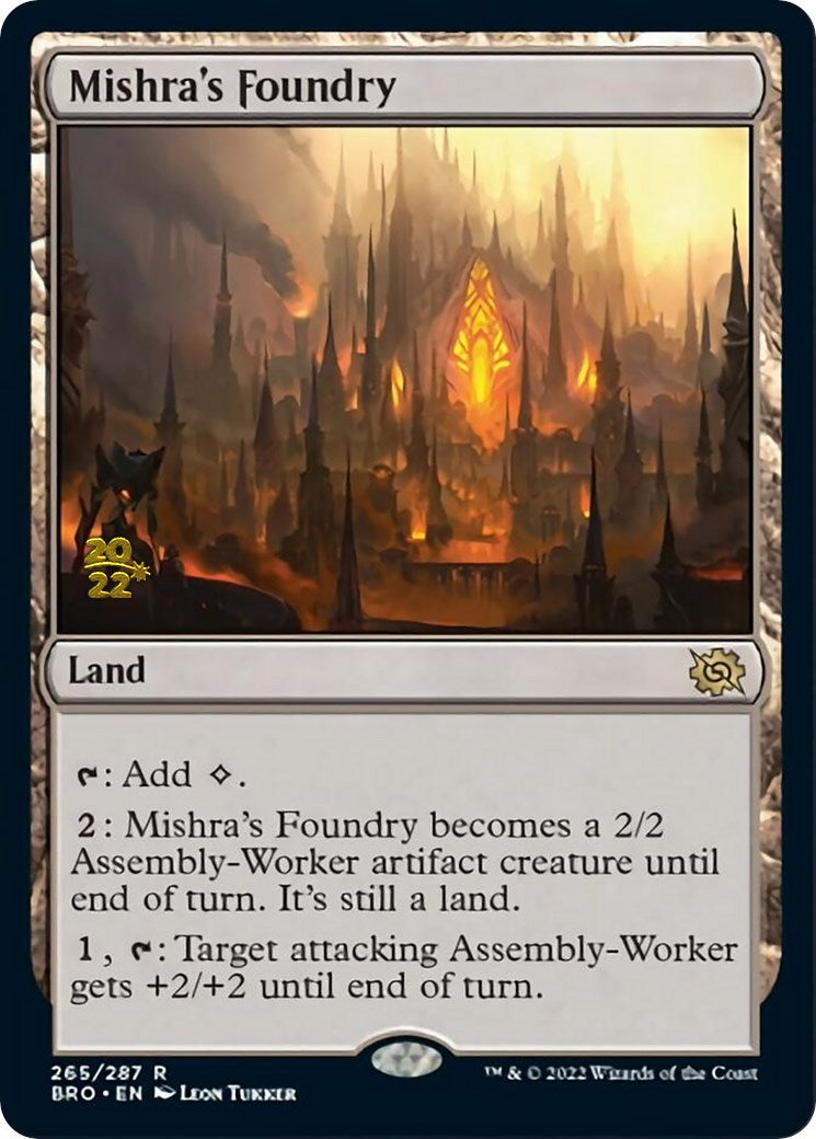 Mishra's Foundry [The Brothers' War: Prerelease Promos] | Exor Games Dartmouth