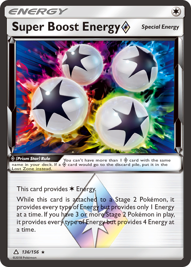 Super Boost Energy (136/156) (Prism Star) [Sun & Moon: Ultra Prism] | Exor Games Dartmouth