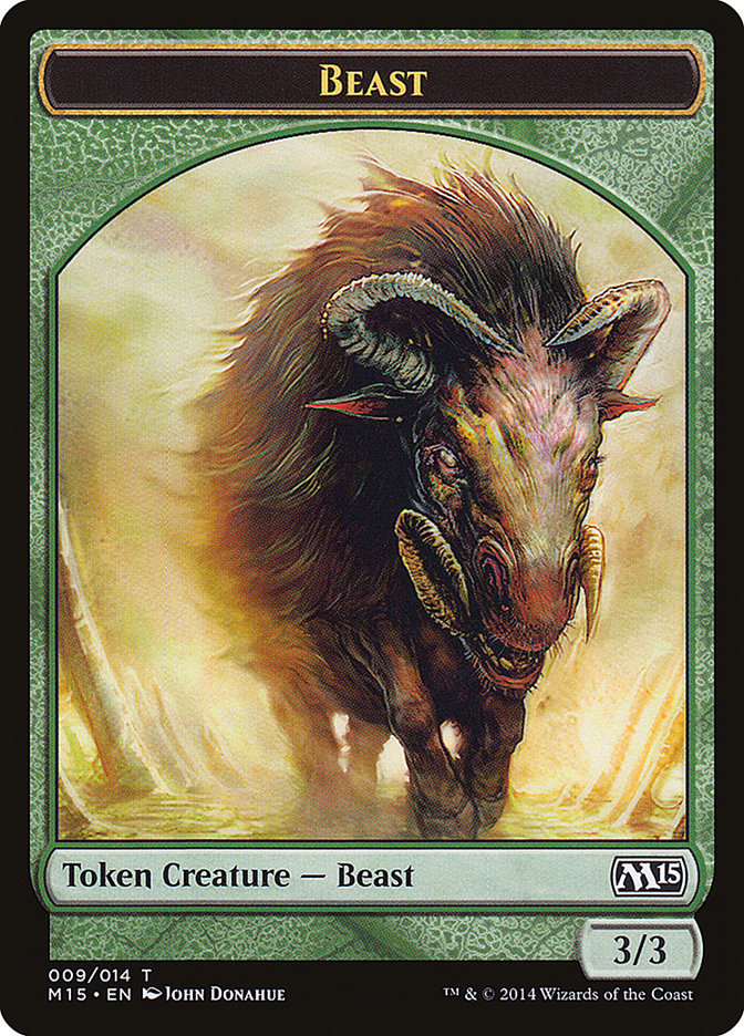 Beast (009/014) [Magic 2015 Tokens] | Exor Games Dartmouth