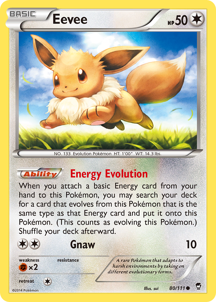 Eevee (80/111) [XY: Furious Fists] | Exor Games Dartmouth