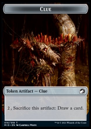 Clue Token [Innistrad: Midnight Hunt Tokens] | Exor Games Dartmouth