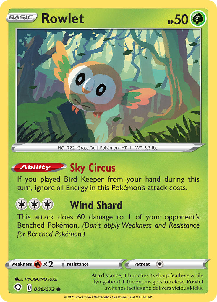 Rowlet (006/072) [Sword & Shield: Shining Fates] | Exor Games Dartmouth