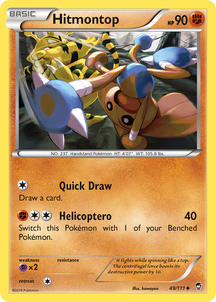 Hitmontop (49/111) [XY: Furious Fists] | Exor Games Dartmouth