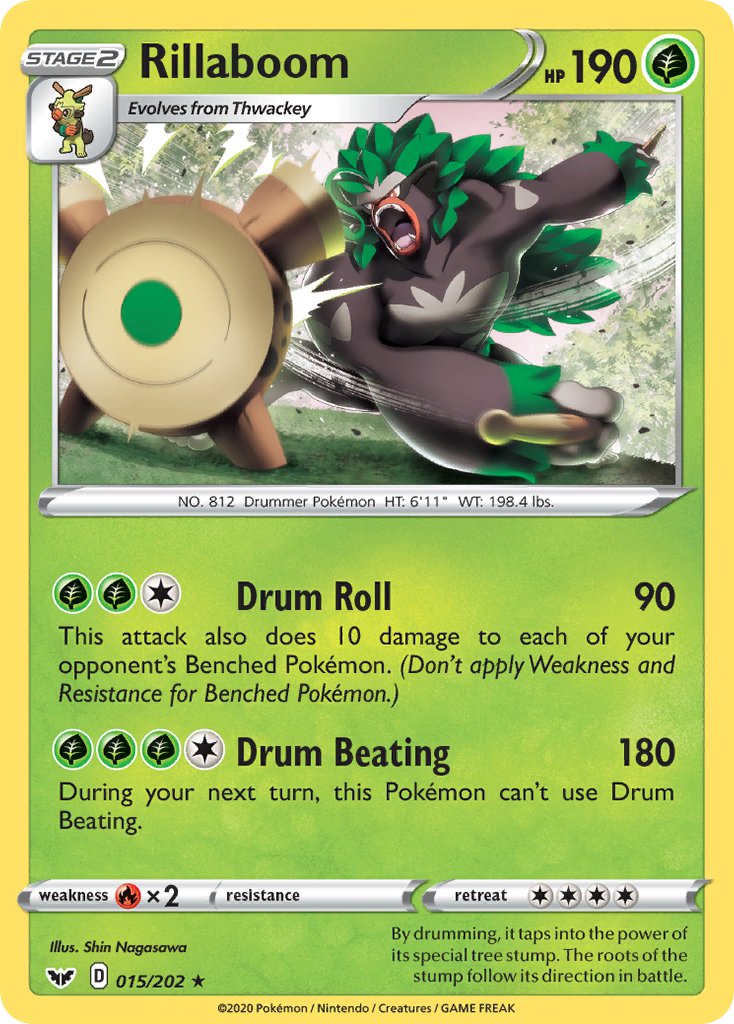 Rillaboom (015/202) (Cracked Ice Holo) (Theme Deck Exclusive) [Sword & Shield: Base Set] | Exor Games Dartmouth