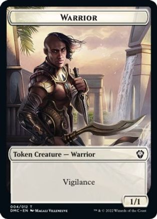 Zombie Knight // Warrior Double-sided Token [Dominaria United Commander Tokens] | Exor Games Dartmouth