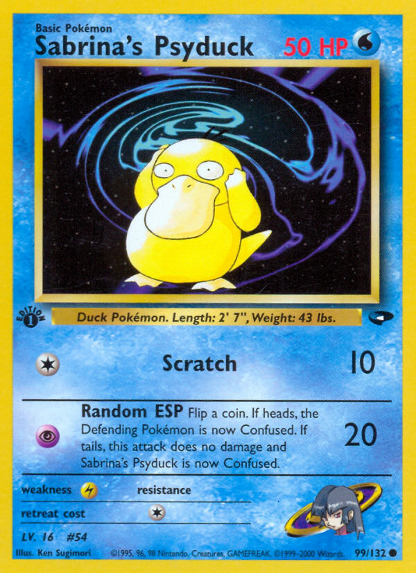 Sabrina's Psyduck (99/132) [Gym Challenge 1st Edition] | Exor Games Dartmouth