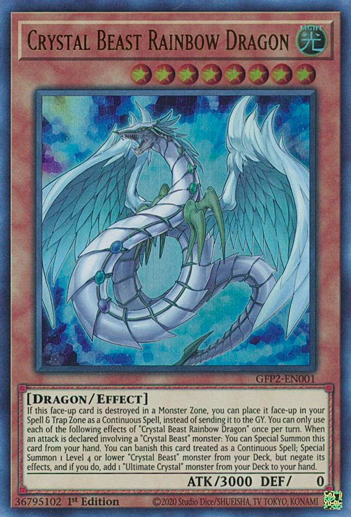 Crystal Beast Rainbow Dragon [GFP2-EN001] Ultra Rare | Exor Games Dartmouth