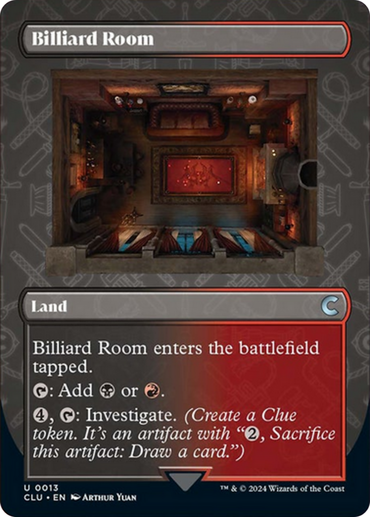 Billiard Room (Borderless) [Ravnica: Clue Edition] | Exor Games Dartmouth