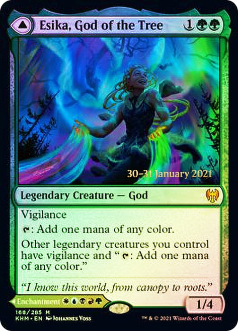 Esika, God of the Tree // The Prismatic Bridge  [Kaldheim Prerelease Promos] | Exor Games Dartmouth