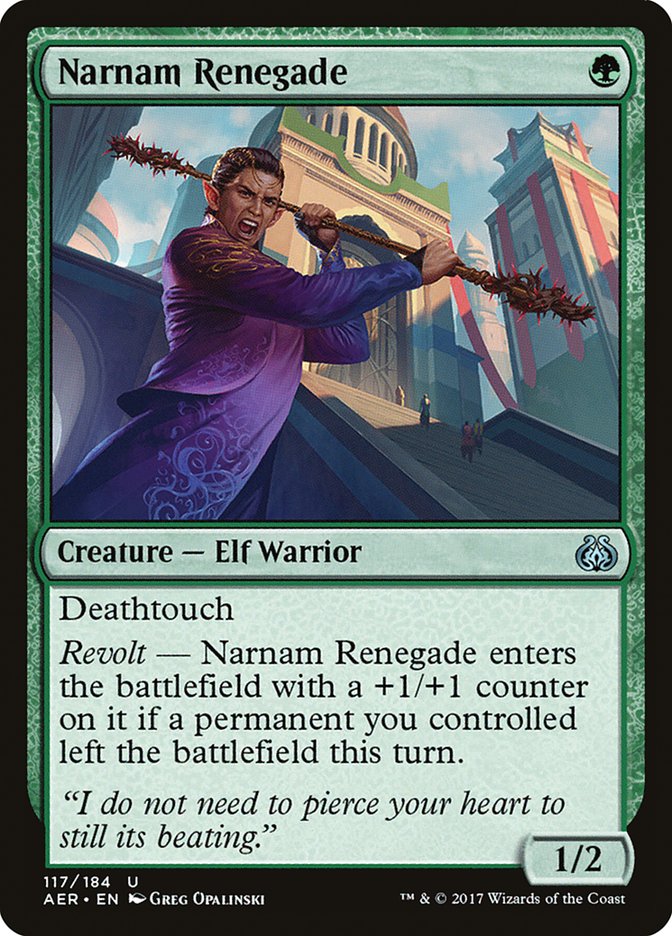 Narnam Renegade [Aether Revolt] | Exor Games Dartmouth