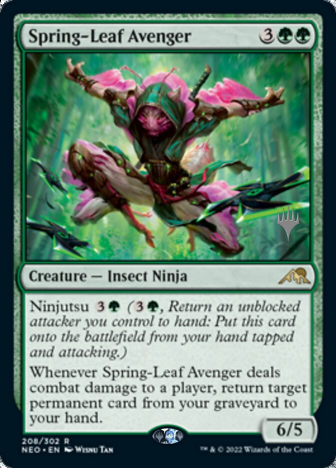 Spring-Leaf Avenger (Promo Pack) [Kamigawa: Neon Dynasty Promos] | Exor Games Dartmouth