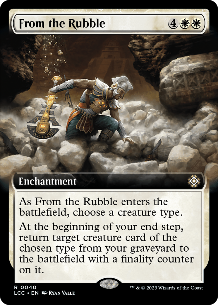 From the Rubble (Extended Art) [The Lost Caverns of Ixalan Commander] | Exor Games Dartmouth