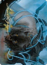 Bind the Monster Art Card (Gold-Stamped Signature) [Kaldheim: Art Series] | Exor Games Dartmouth