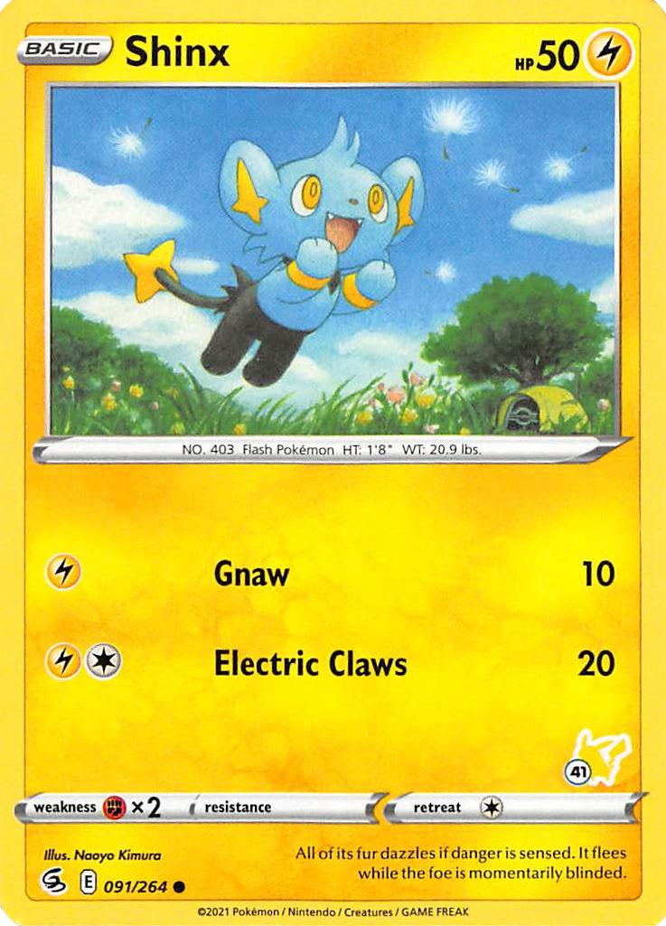 Shinx (091/264) (Pikachu Stamp #41) [Battle Academy 2022] | Exor Games Dartmouth