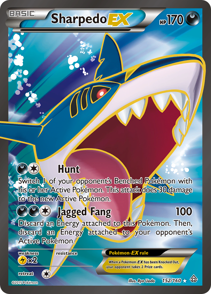 Sharpedo EX (152/160) [XY: Primal Clash] | Exor Games Dartmouth