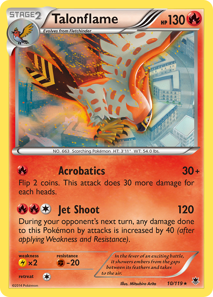 Talonflame (10/119) [XY: Phantom Forces] | Exor Games Dartmouth