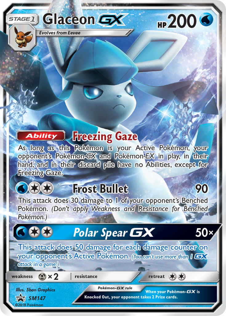 Glaceon GX (SM147) [Sun & Moon: Black Star Promos] | Exor Games Dartmouth