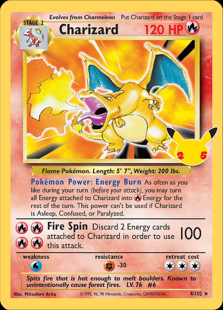 Charizard (4/102) [Celebrations: 25th Anniversary - Classic Collection] | Exor Games Dartmouth