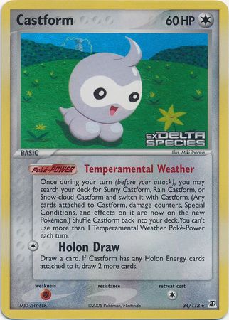 Castform (34/113) (Stamped) [EX: Delta Species] | Exor Games Dartmouth