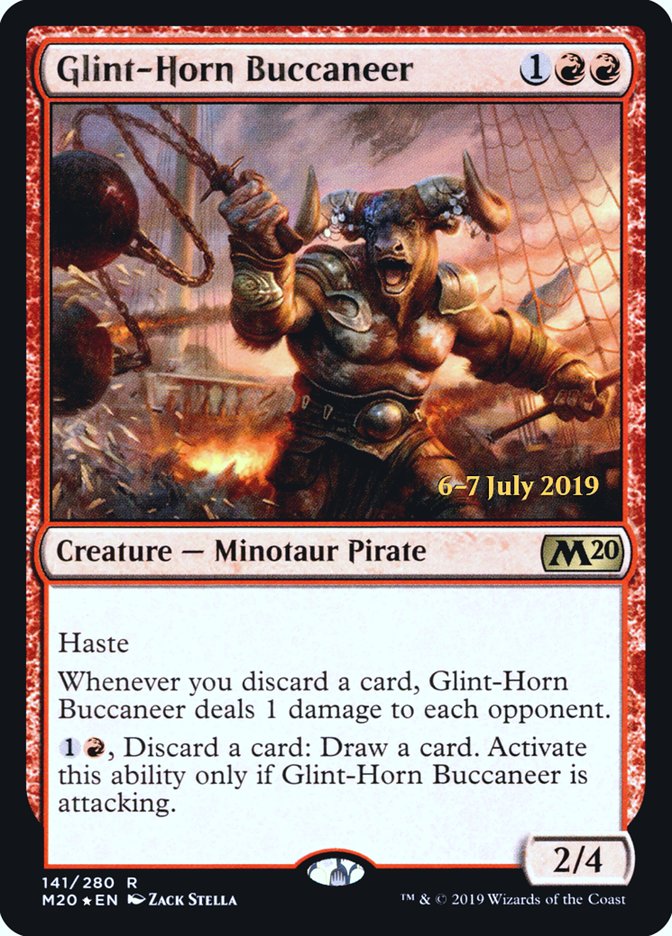 Glint-Horn Buccaneer  [Core Set 2020 Prerelease Promos] | Exor Games Dartmouth